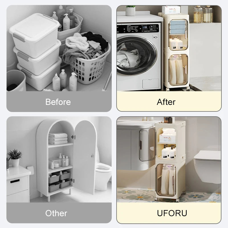 Foldable Transparent Storage Cabinet