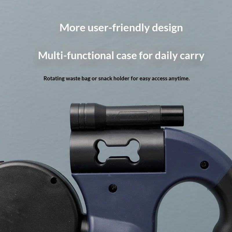 Double-Headed Retractable Dog Leash