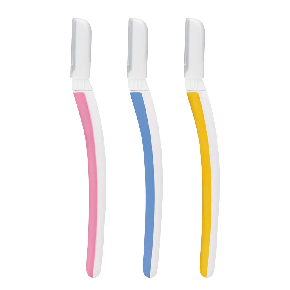 Metal Eyebrow Dermaplaning Razor — Replaceable Precision Head