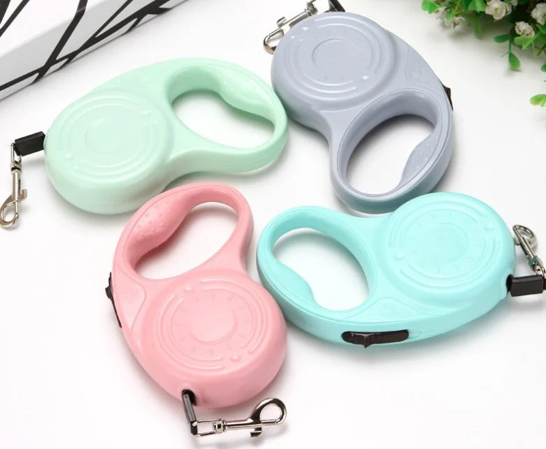 One-click retractable dog leash