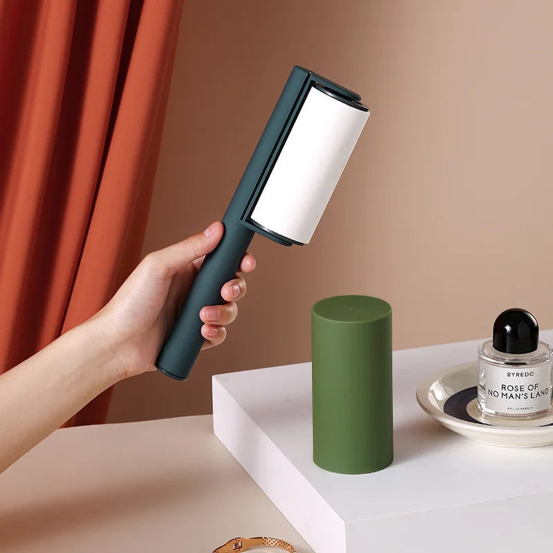 Reusable sticky lint roller set for pet hair