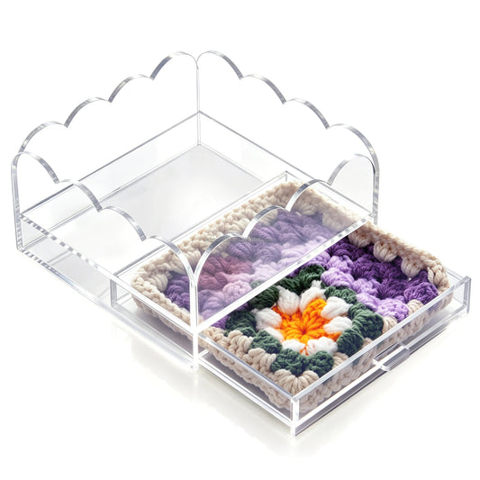 Cloud-Edge Acrylic Drawer Organizer