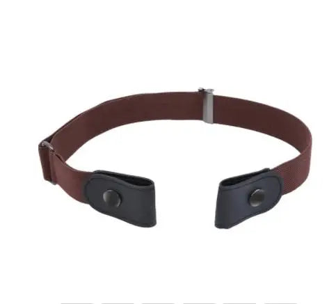 Buckle-Free Belt — Snap Closure, Adjustable, No Holes