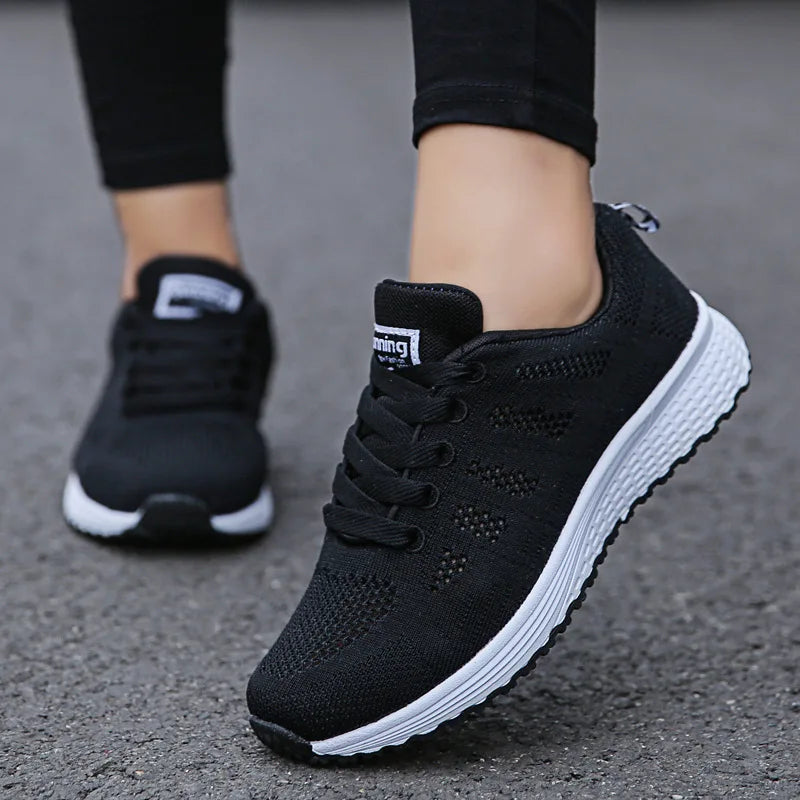 Atmungsaktive Freizeit-Mesh-Sneaker für Damen
