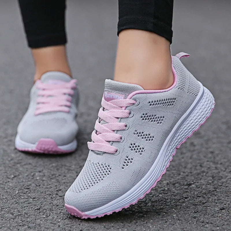 Atmungsaktive Freizeit-Mesh-Sneaker für Damen
