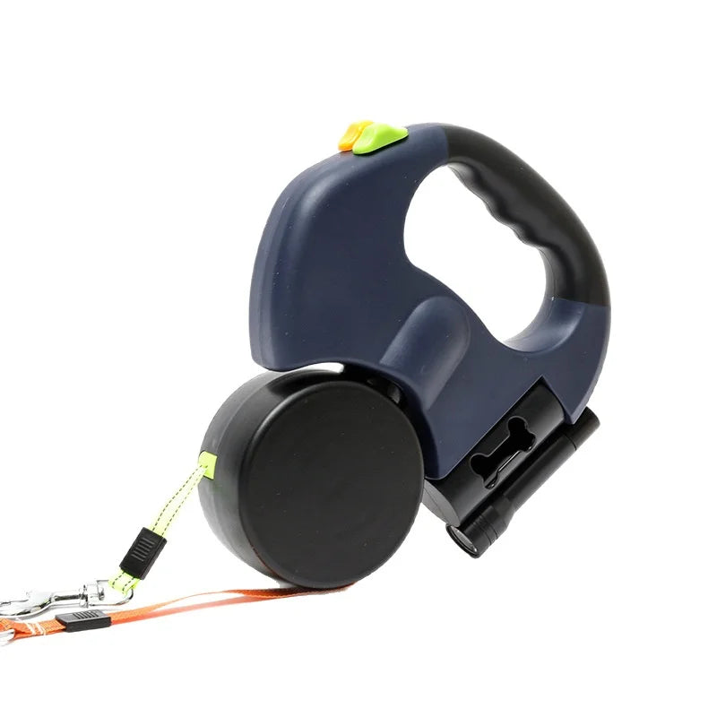 Double-Headed Retractable Dog Leash