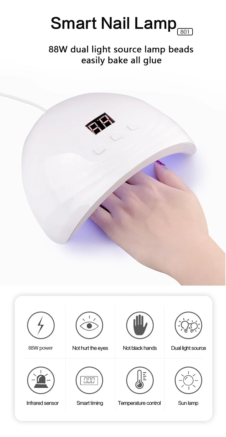 48W UV LED Nail Lamp Dryer