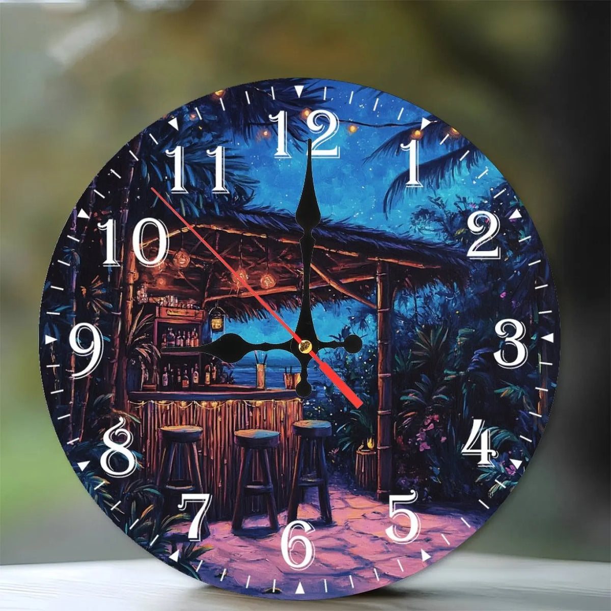 Handcrafted Round Wood Wall Clock