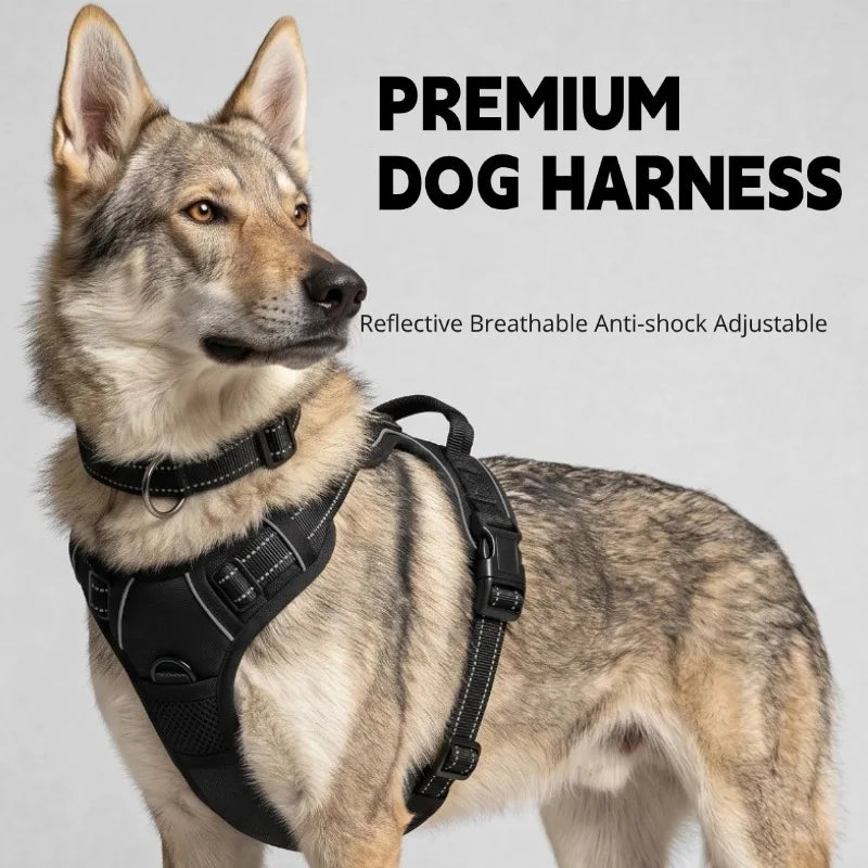 Reflective No-Choke Padded Dog Harness