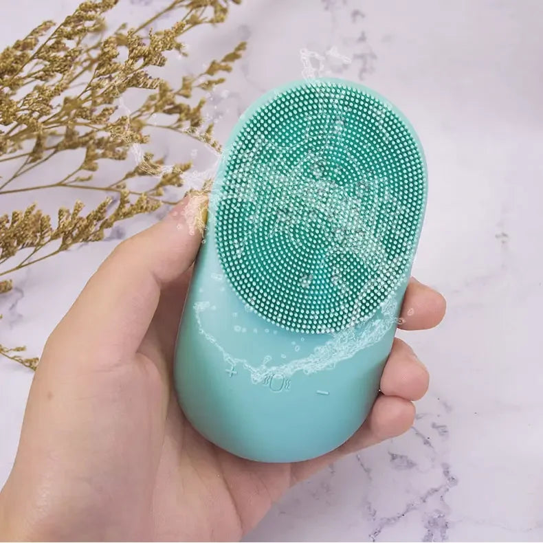 2-in-1 Manual Silicone Facial Cleansing Brush