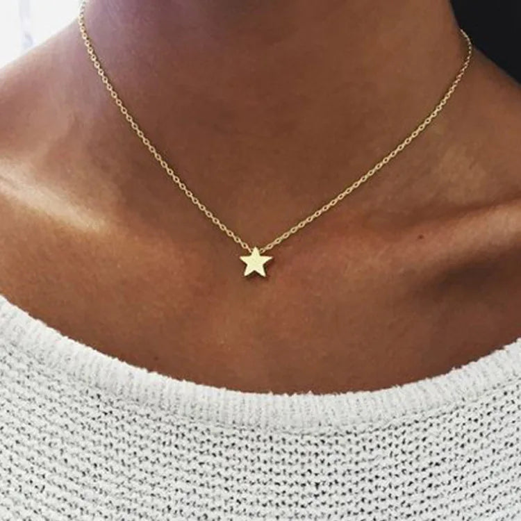 Star Pendant Clavicle Necklace