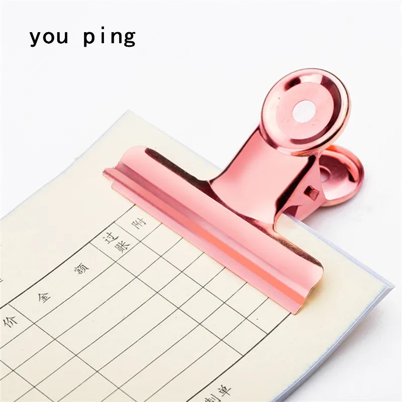 Multicolor Metal Clamp Paper Clips