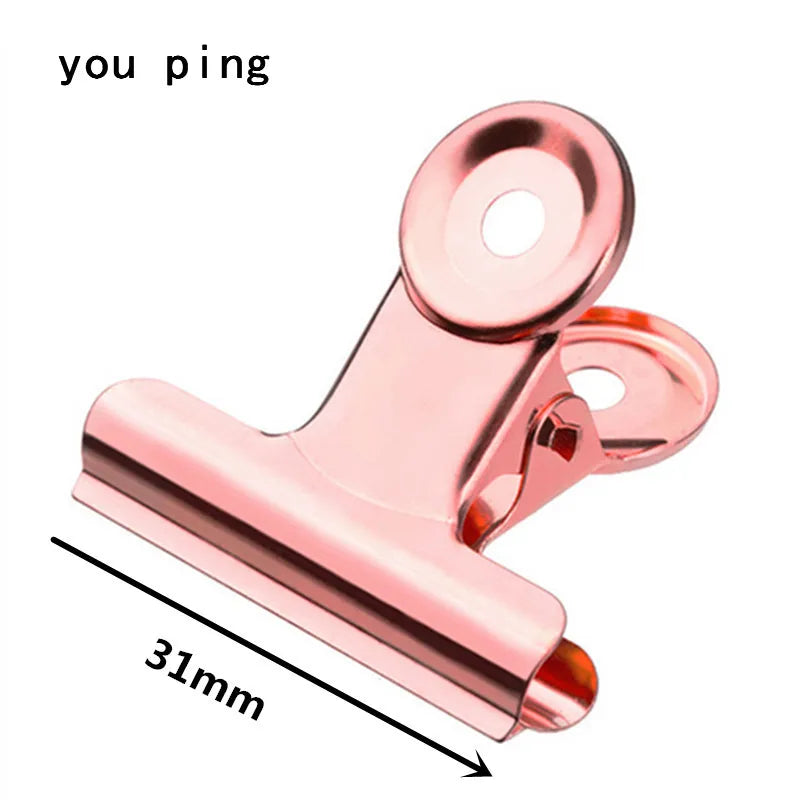 Multicolor Metal Clamp Paper Clips