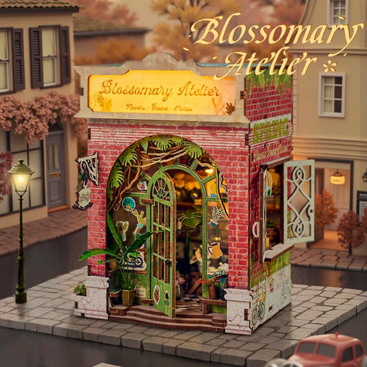 DIY miniature dollhouse kit 3D wooden puzzle book nook