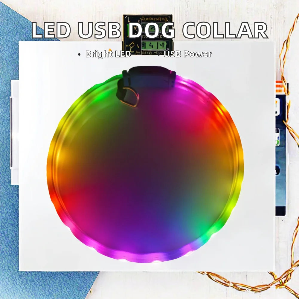 RGB Light-Up LED Dog Collar