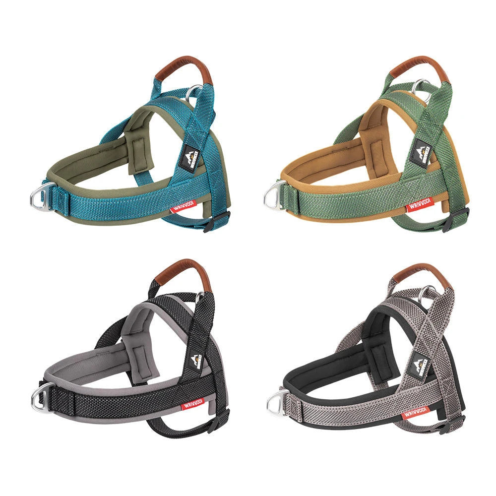 Padded no-pull dog harness reflective