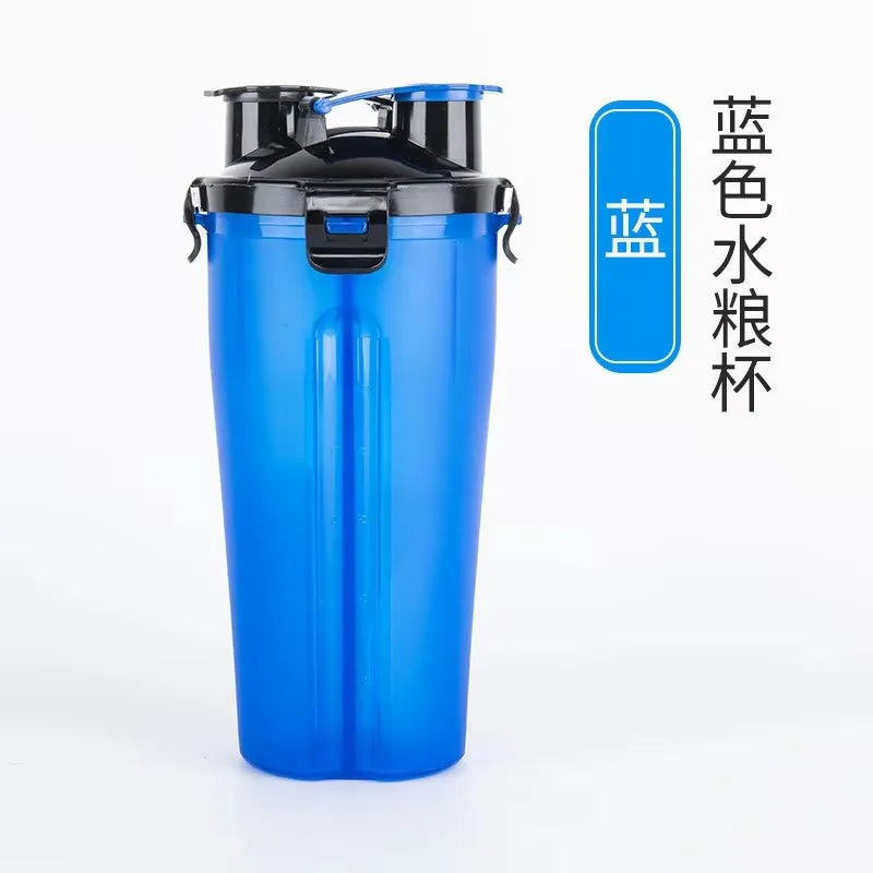 2-in-1 Silikon-Anti-Schling-Napf & Wasserflasche