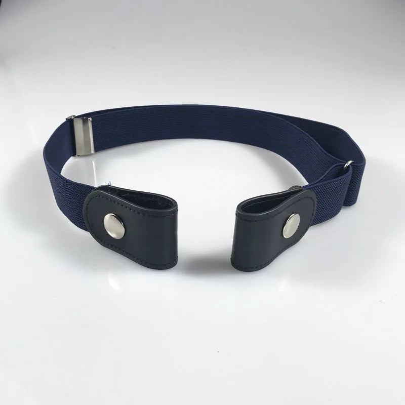 Buckle-Free Belt — Snap Closure, Adjustable, No Holes