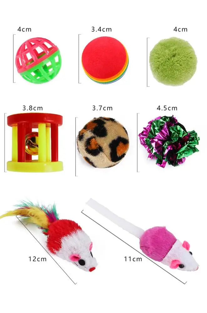 Interactive Cat Toy Set — Ball, Ropes & Tunnel