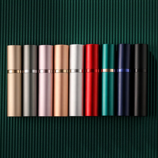 Refillable travel perfume atomizer bottle - pocket-size 5ml aluminum spray