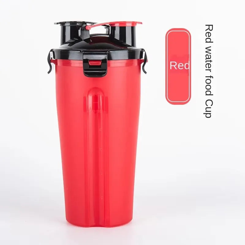 2-in-1 Silikon-Anti-Schling-Napf & Wasserflasche