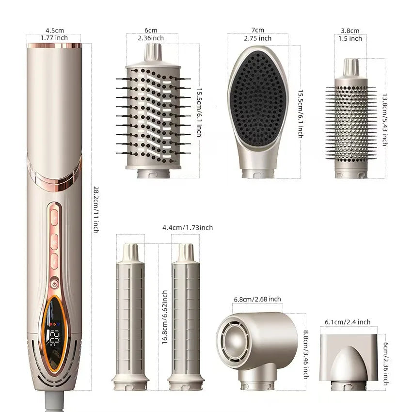 1600W high-speed ionic hair dryer styler set with attachments for fast frizz-free drying