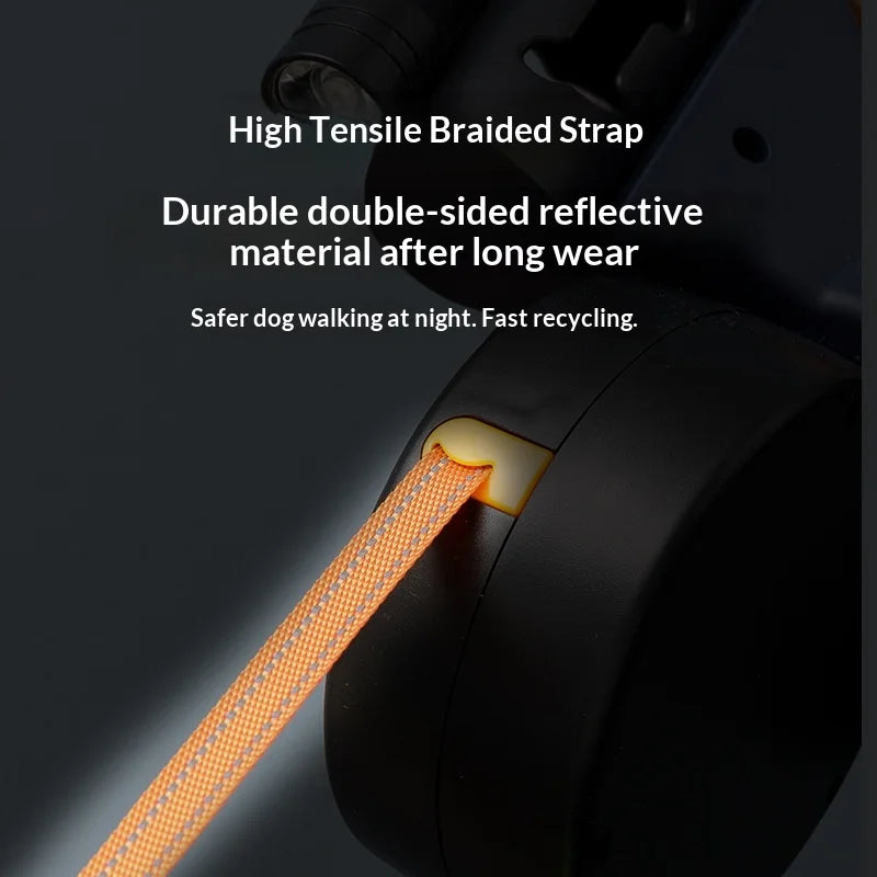 Double-Headed Retractable Dog Leash