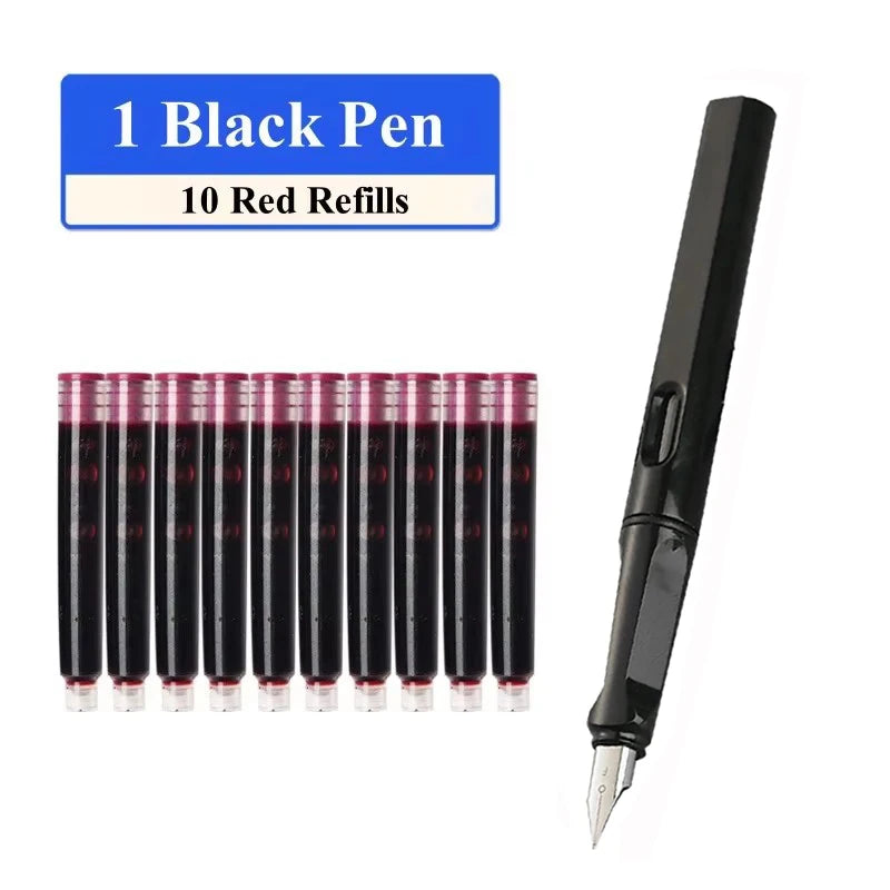 Fountain Pen Set with Ink Refills