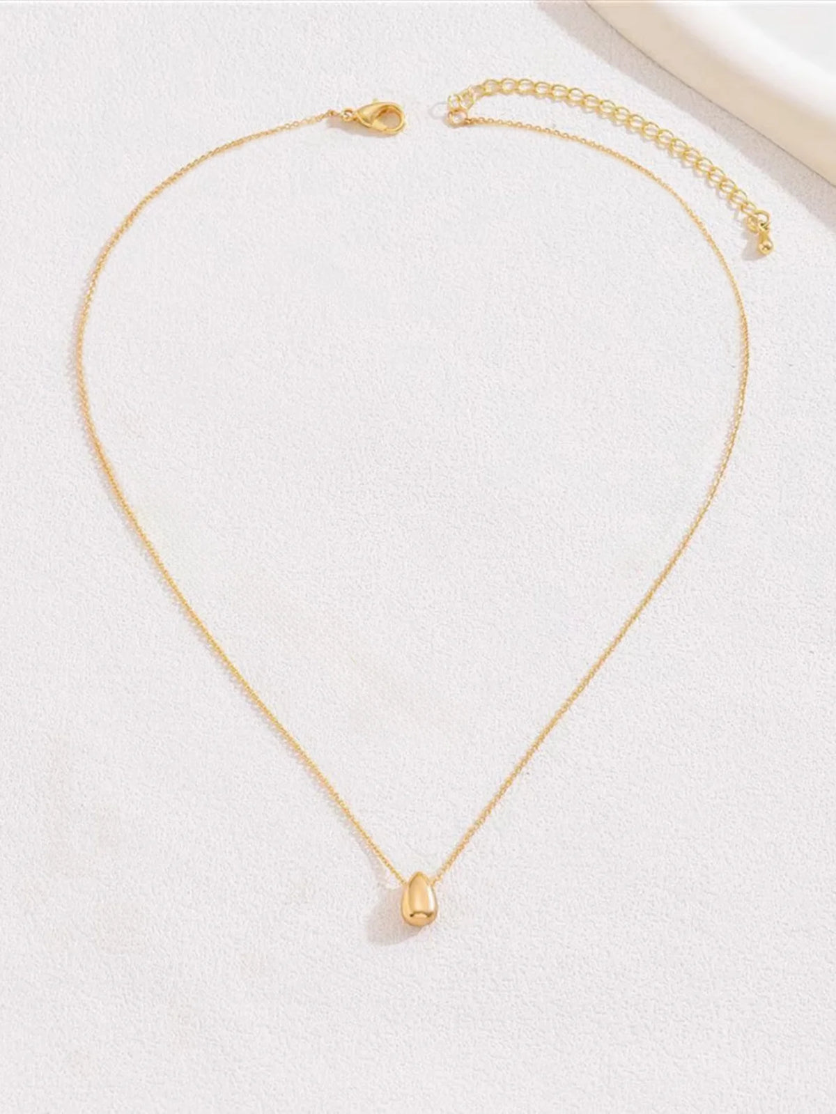 Water Drop Beaded Gold Necklace