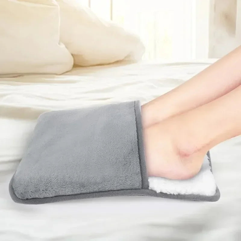 USB Heated Foot Warmer — Plush Cozy Feet Heater for Home, Office & Car
