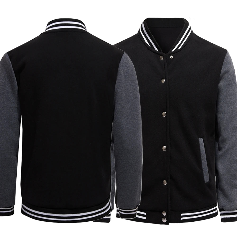 Unisex Oversized Baseball Jacket – Loose Fit
