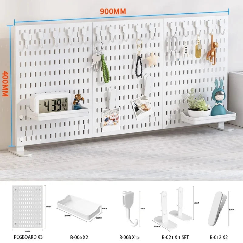 Plastic Pegboard Desk Organizer