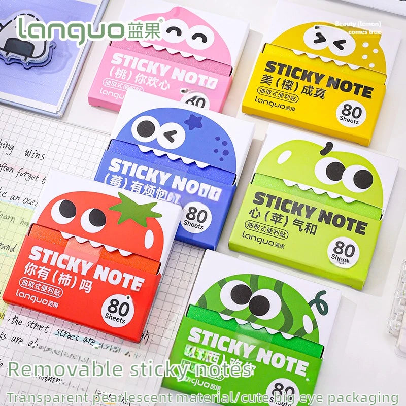 Pull-Out Dispenser Sticky Notes, 80 Sheets