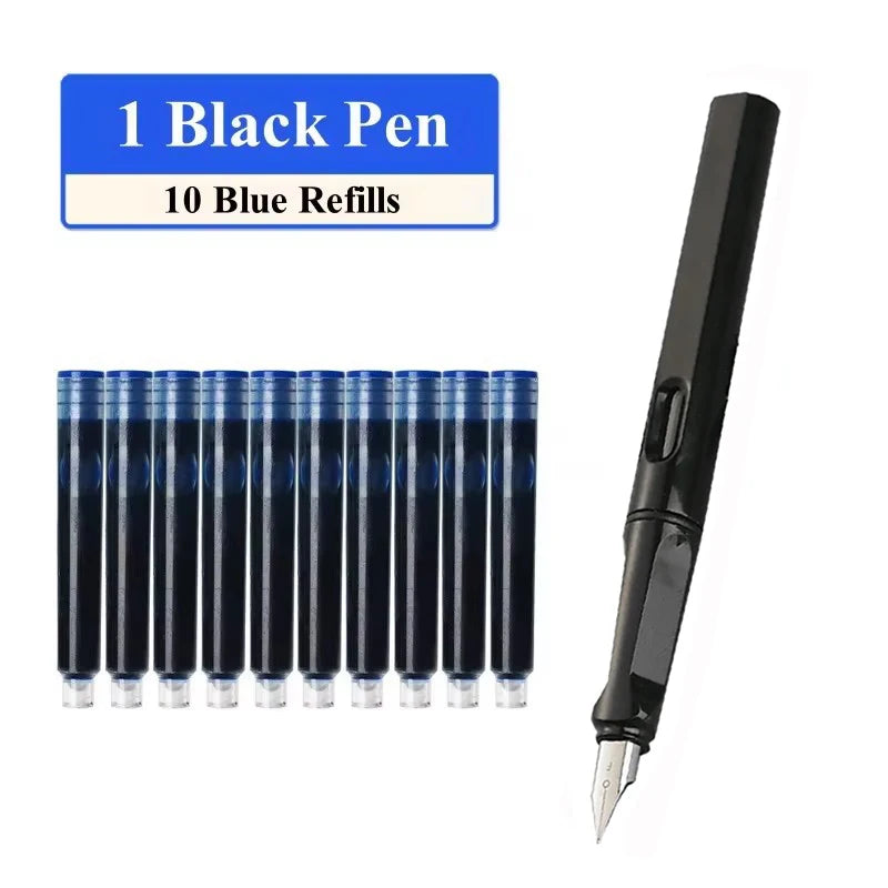 Fountain Pen Set with Ink Refills