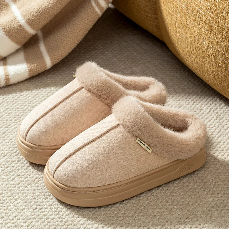 Women's Winter Slippers with Thick Sole