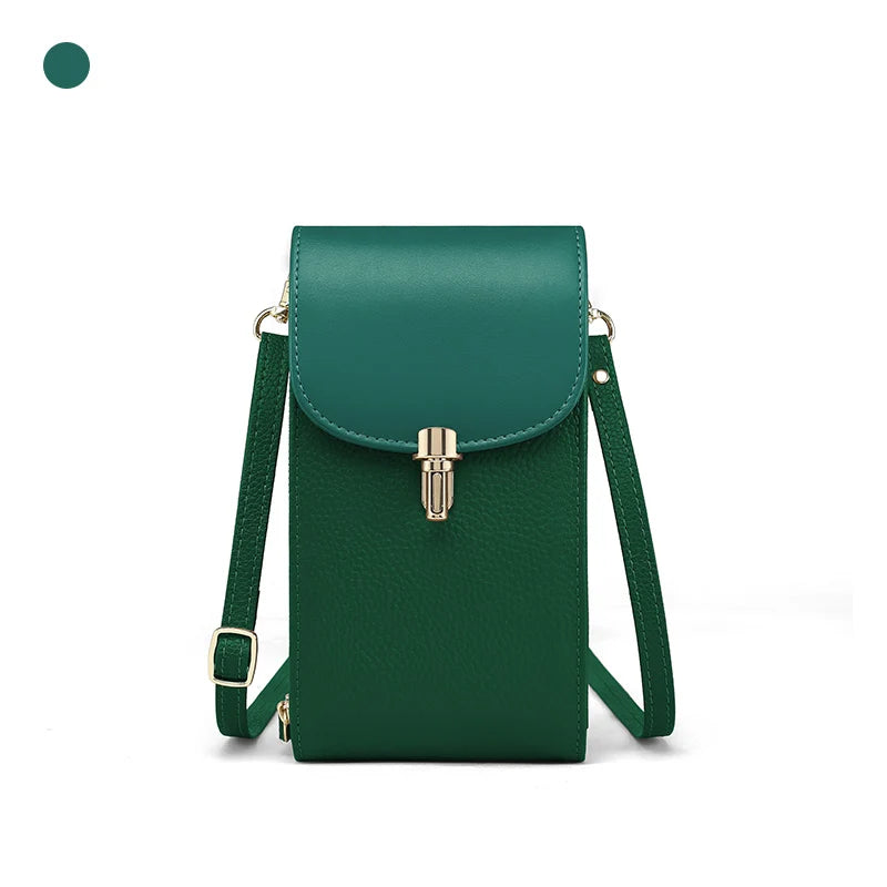 Genuine Leather Phone Crossbody Bag
