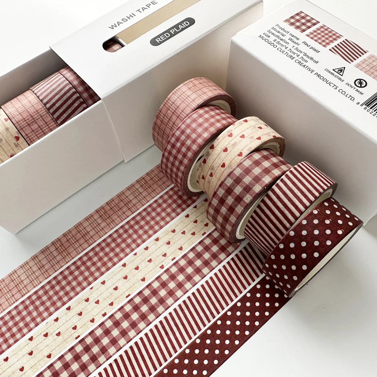 Retro Washi Tape Set (6 Rolls)