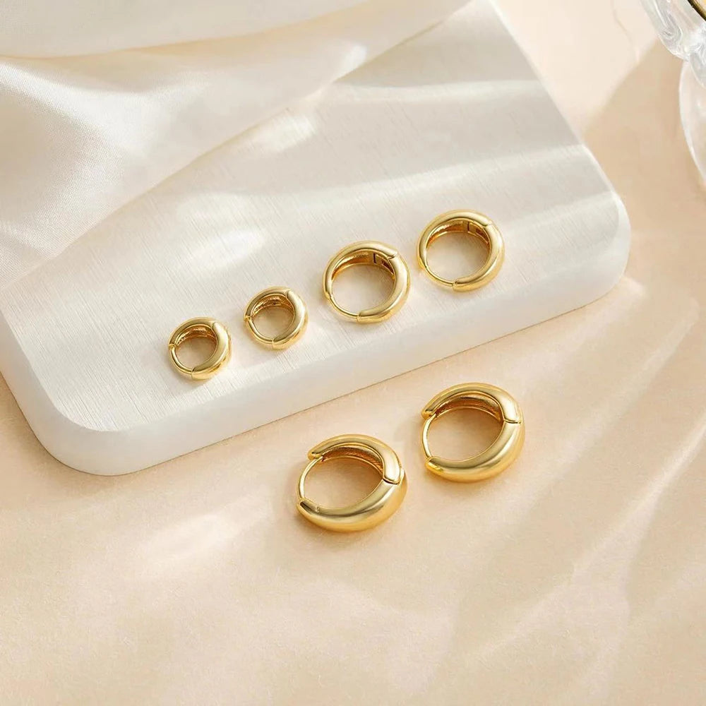 Stainless Steel Huggie Hoops