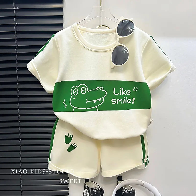 2-teiliges Set für Kinder: T-Shirt & Shorts – Kurzarm