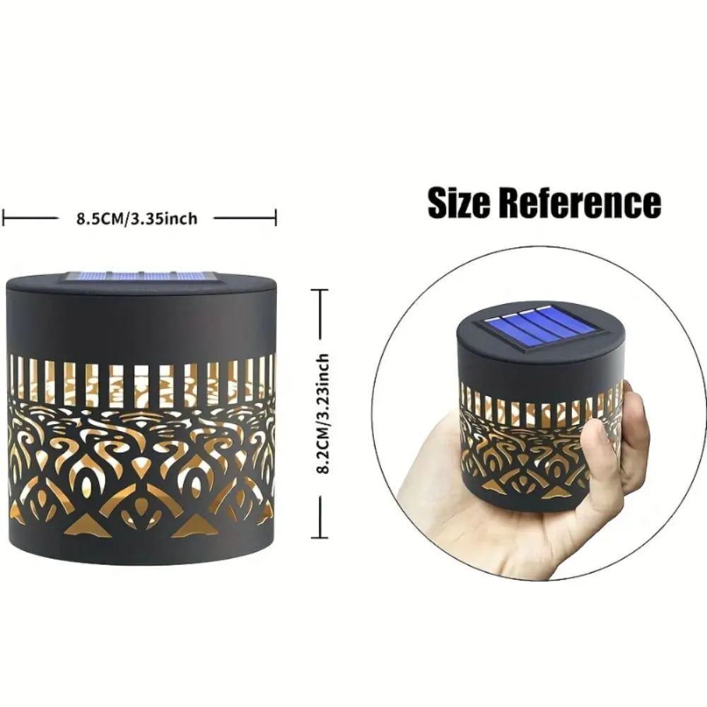 Solar Mandala Wall Light — Decorative Outdoor Projection Lamp