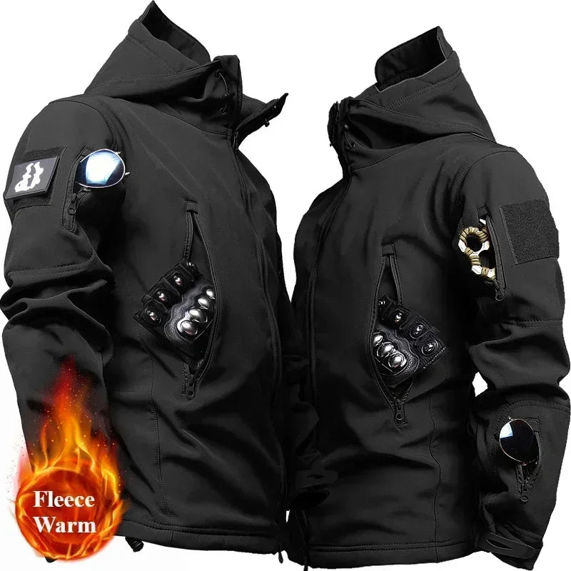 Men's Winter Soft Shell Tactical Set – Windproof, Waterproof