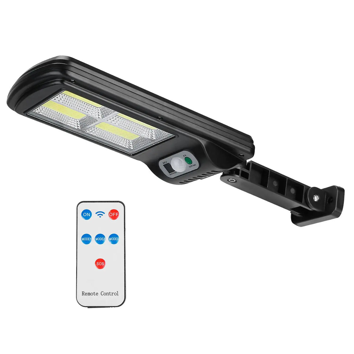 IP65 waterproof solar motion-sensor wall light with 100 LEDs for driveway