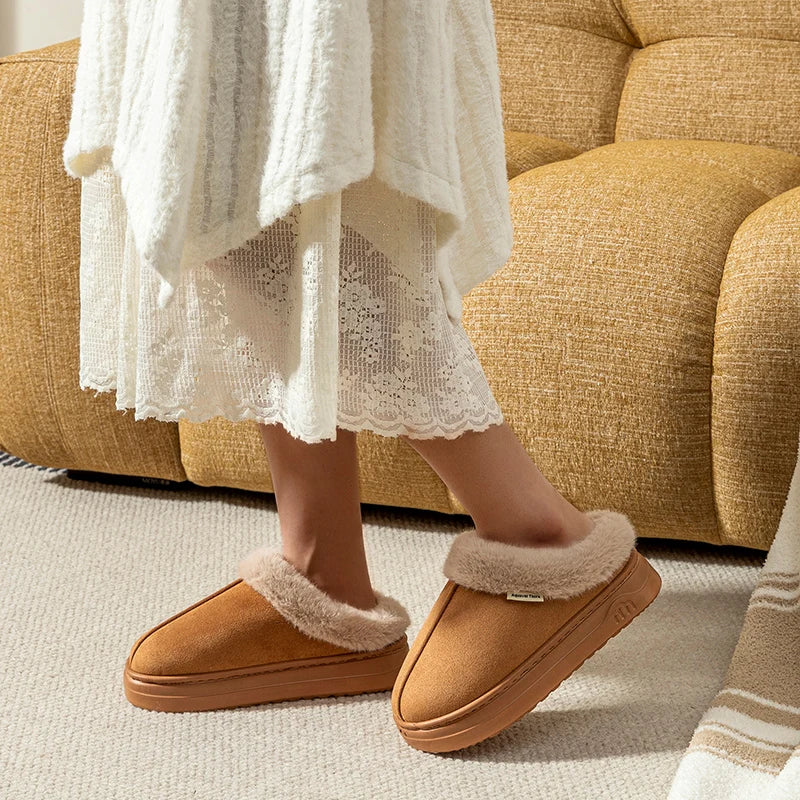Women's Winter Slippers with Thick Sole