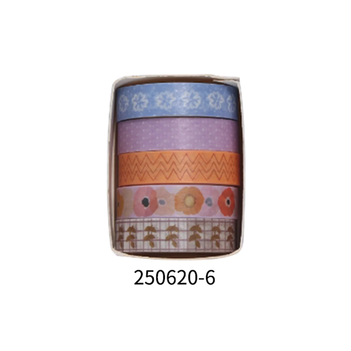 Romantic Flower Washi Tape (5 Rolls)