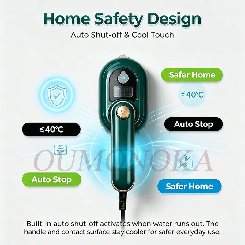 Portable Vertical Mini Garment Steamer for Travel (US Plug)