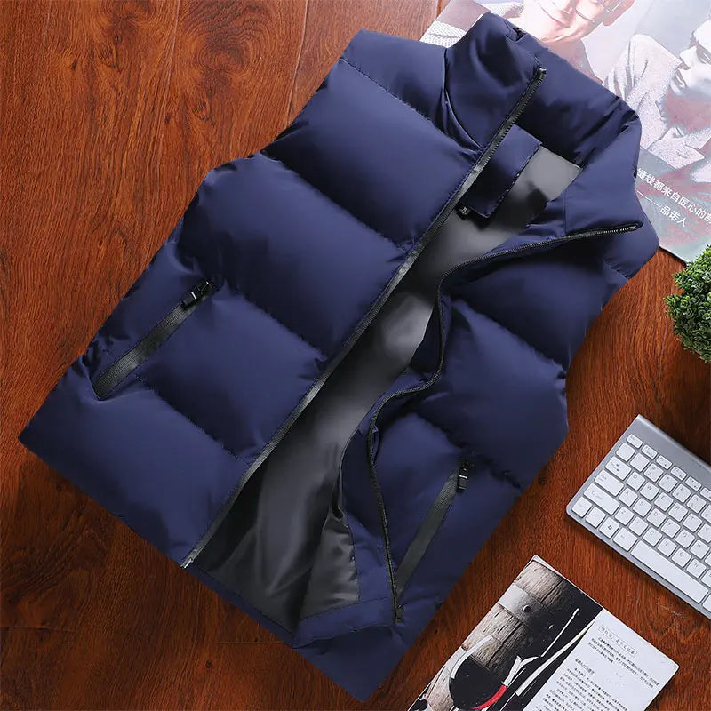 Men's Quilted Puffer Vest with Full Zip