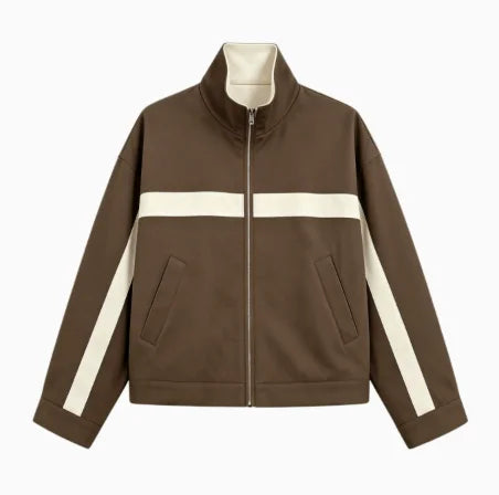 Women's Colorblock Zip-Collar Jacket