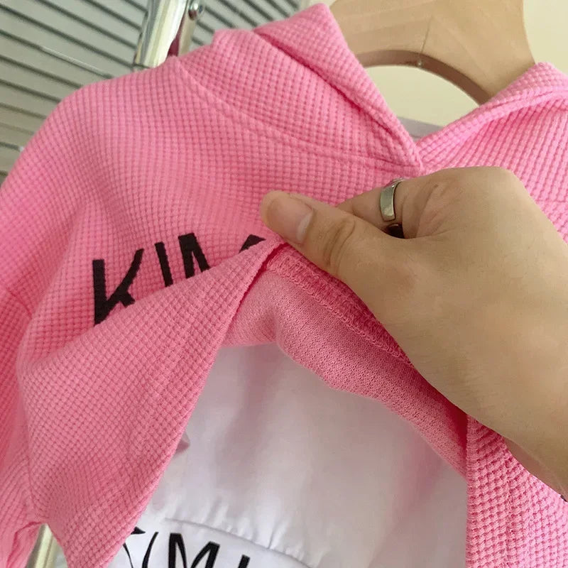 3-teiliges Set für Mädchen – Sweatshirt, Trägershirt & Hose