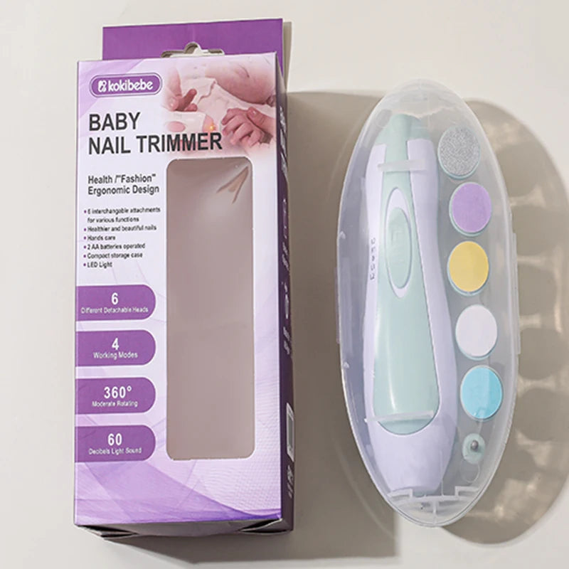 Electric Baby Nail Trimmer with LED Light
