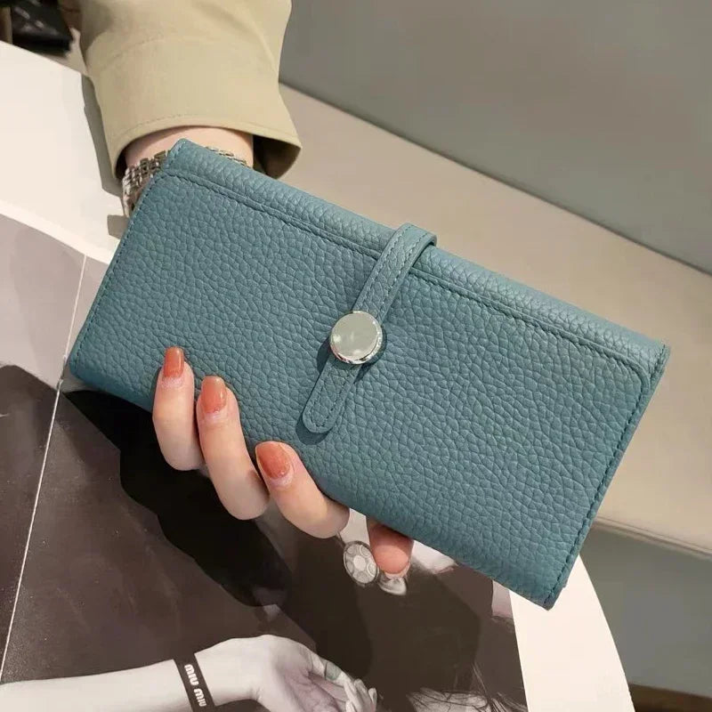 Women's Genuine Leather Long Clutch Wallet